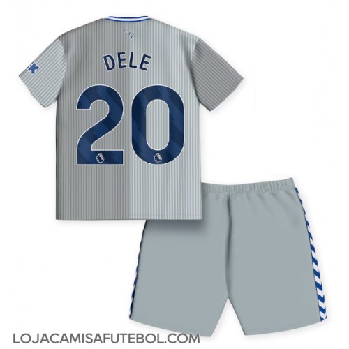 Camisa de Futebol Everton Dele Alli #20 Equipamento Alternativo Infantil 2023-24 Manga Curta (+ Calças curtas)